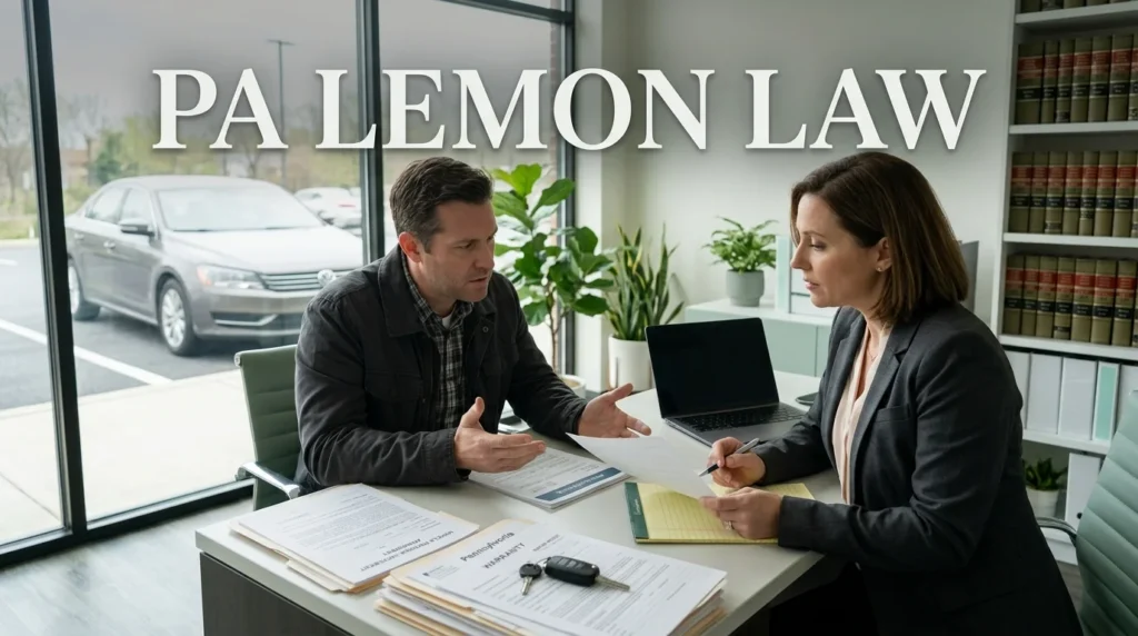 PA Lemon Law: A Complete Guide to Pennsylvania Drivers’ Rights, Vehicle Repairs, Refund Eligibility, Replacement Options, and Consumer Protection Rules